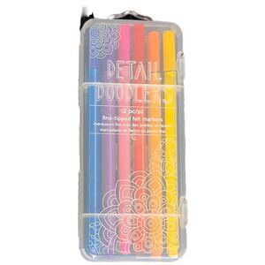 Detail Doodlers Fine-Tipped Felt Markers 12pcs